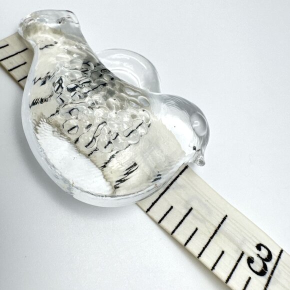 Kosta Boda Vintage MCM 70s Vallien Glass Dove Bird Suncatcher Pendant Ornament - Picture 3 of 5